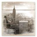 Cuadro de madera The Empire State Building - 40x41,5 cm