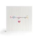Billede af træ til at sætte op - Yndlingsperson med hjerte - 15x15 cm