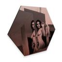 Hexagon - Alu-Dibond koper effect Kornienko - In the Mirror