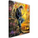 Canvasbillede, Musiker med saxofon