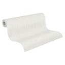 Blæst vinyltapet sølvhvid - non-woven tapet A.S. Création