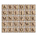 Dekorative bogstaver - Scrabble - Vintage
