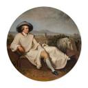 Póster Tischbein - Goethe en la campiña romana - Redondo