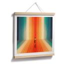 Póster mujer delante del fondo arco iris - Taudalpoi - Plaza