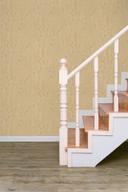 Non-woven tapet med trækorn og naturlig tekstur okker, beige trælook