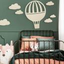 Decoración en madera álamo - globo atado