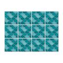 Azulejos Adhesivos escamas de pez - turquesa - lote de 12