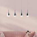 Pendelleuchte Gustav, metallic, 114,5 x 70 cm, Glas Pendellampe, dimmbar