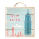 Cuadro de madera Rivers - New York - 40x41,5 cm