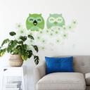 Sticker mural - Chouettes au Cerisier-vert
