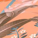 Grafisk jungle tapet orange farverig - non-woven tapet palmeblade