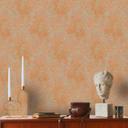 Papel pintado Barroco naranja - papel pintado clásico vintage no tejido con ornamentos 