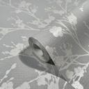 Blomstertapet, non-woven tapet Novamur Yvi grå