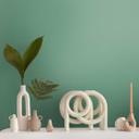 Papel pintado texturado en lino verde menta - papel pintado no tejido moderno, fresco y armonioso