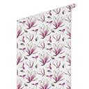 Tapet med mønster - illustrerede blomster - pink