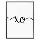 Póster XO (Abrazo y beso)