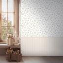 Fototapet med træpanel rosa grøn beige - landhusstil, der kan udvides
