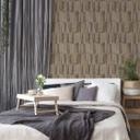 Papel pintado no tejido símil madera marrón - papel pintado diseño madera dormitorio cocina