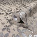 Papel pintado no tejido en estilo ornamental estrellas gráfico beige