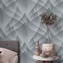 3D tapet, geometrisk vægbeklædning Fashion for Walls 4 af Guido Maria Kretschmer sølv