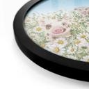 Póster animales de granja en el prado de flores - Kikki Belle - Round