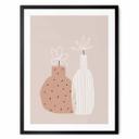 Póster uplusmestudio - Flores pequeñas en un jarrón