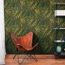 Jungletapet monstera green - Ikke-vævet tapet med tropisk bladmønster - plantetapet