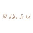 Træ vægdekoration mahogni finer Pot it like it's hot