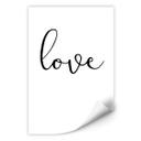 Zelfklevende Poster - Love