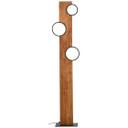 Stehleuchte Elena, braun, 140,4 x 31,2 cm, Holz LED-Stehleuchte, dimmbar