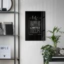 Decoración acrílica - Life happens coffee helps