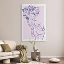 Lienzo Body Positivity - Line Art Floral