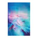 Póster de tela aurora boreal en turquesa y morado - Schmucker
