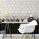 Fototapet - Frederiksson - Black & Grey Hexagons