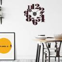 Wandtattoo Typographie positiv Wanduhr - 50x50 cm
