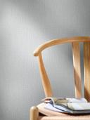 Papel pintado no tejido de líneas finas y textura ligera gris liso