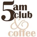 Wallsticker ordsprog - 5 am Club & Coffee brun-beige