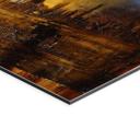 Billede af ravfarvet lys og skygge - Schmucker – print på aluminium (Alu-Dibond)