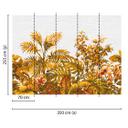 fototapet Designwalls i orange og hvidt non-woven tapet Tropical Wall 