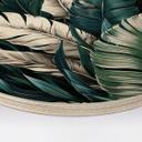 Cuadro de madera Hojas de palmera de colores - Jaszke - Redondo