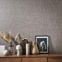 Tekstureret tapet, non-woven Naturlig Opulens i rød, brun