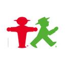 Muurstickers Ampelmann - Man & Vrouw
