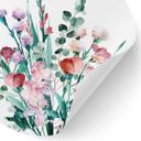 Vinilo decorativo Ramo de flores silvestres en primavera - Goed Blauw - Redondo