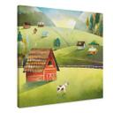 Canvasbillede Farverig gård i bjergene - DigitalArtsi