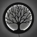 Décoration lumineuse LED en MDF - Arbre de vie