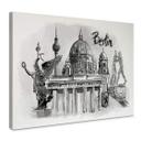 Lienzo Berlín - Blanco y negro - Love your City