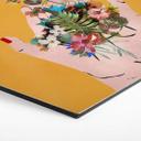 Hexagon Dibond Treechild - Colorful flowers in Frida's hands