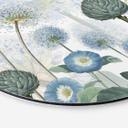Tableau sur alu-Dibond rond Sir Edward - Pré sauvage bleu