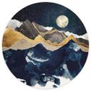 Tapet cirkel Stjernehimmel om vinteren - SpaceFrog Designs - vliesetapet/selvklæbende non-woven tape