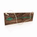 Houten Bordje - Pijl (groen)